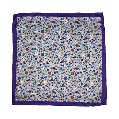 POCHETTE 33X33 ORLO A MANO 100%SETA