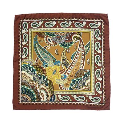 POCHETTE 33X33 ORLO A MANO 100%SETA