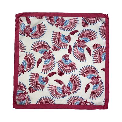 POCHETTE 33X33 ORLO A MANO 100%SETA