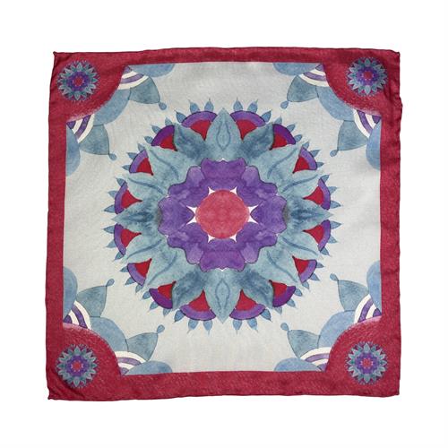 POCHETTE 33X33 ORLO A MANO 100%SETA