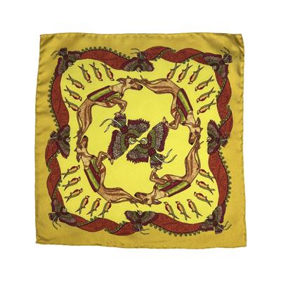 POCHETTE 33X33 ORLO A MANO 100%SETA