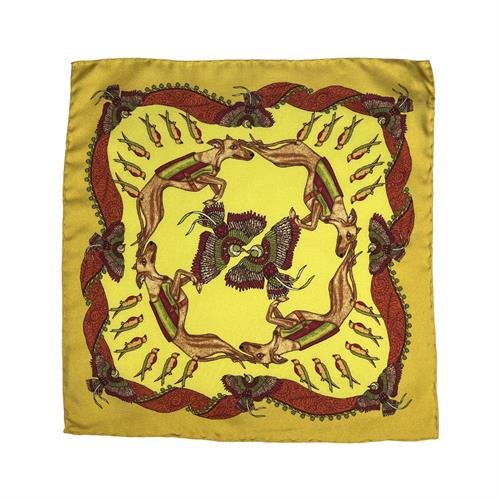 POCHETTE 33X33 ORLO A MANO 100%SETA