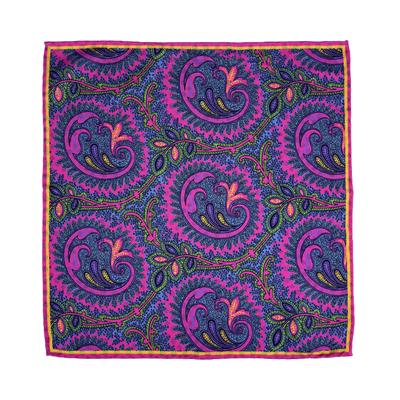 POCHETTE 33X33 ORLO A MANO 100%SETA