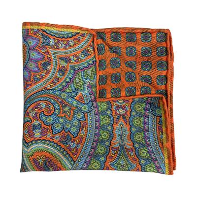 POCHETTE 33X33 ORLO A MANO 100%SETA