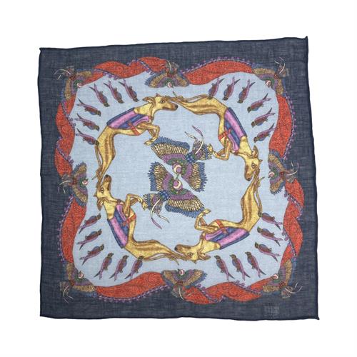 POCHETTE 45X45 70%LINO 30%SETA  ORLO A MANO
