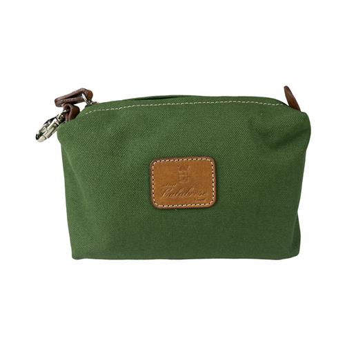 GAJOLA S  NECESSEIRE TESSUTO E PELLE 17X10X5