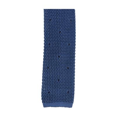 CRAVATTA TRICOT POIS A MANO 100%SETA