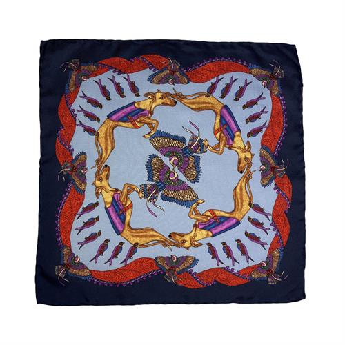 POCHETTE 33X33 100%SETA ORLO A MANO