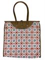 ROTOLO M SHOPPING BAG TESSUTO E CUOIO 49X43