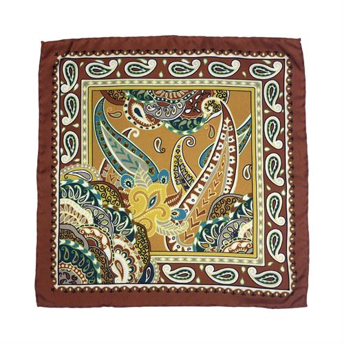 POCHETTE 33X33 100%SETA ORLO A MANO