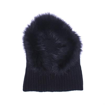 CAPPUCCIO BORDO VOLPE 10%CASHMERE 45%WO 20%PA 25%VI
