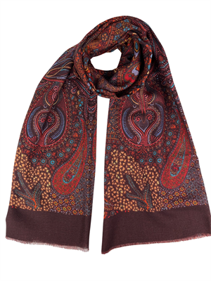 SCIARPA PARSIFAL DOUBLE FACE 100% LAMBSWOOL 70X195
