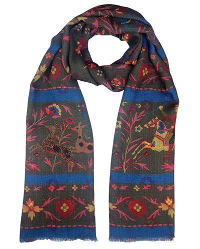 SCIARPA PARSIFAL DOUBLE FACE 100% LAMBSWOOL 70X195
