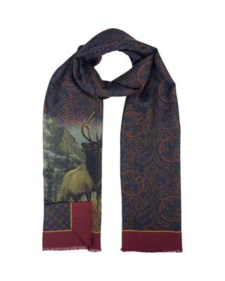 SCIARPA SCOTLAND TUBOLARE DOUBLE FACE 32X180 70%LANA 30%SETA