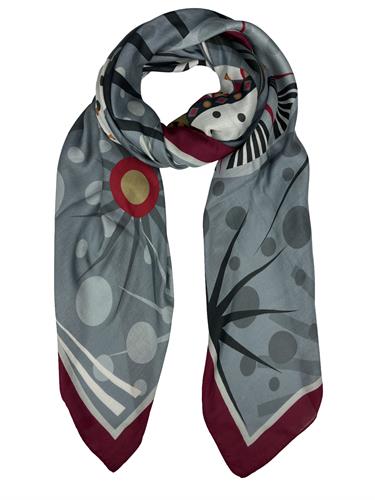 SQUARE-FOULARD 140X140 90%MODAL 10%CASHMERE
