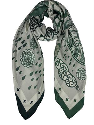 SQUARE-FOULARD 140X140 90%MODAL 10%CASHMERE