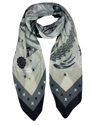SQUARE-FOULARD 140X140 90%MODAL 10%CASHMERE