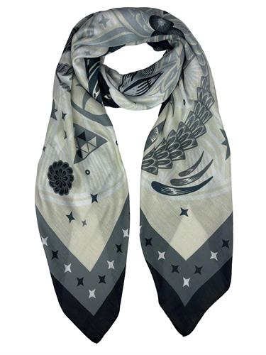 SQUARE-FOULARD 140X140 90%MODAL 10%CASHMERE
