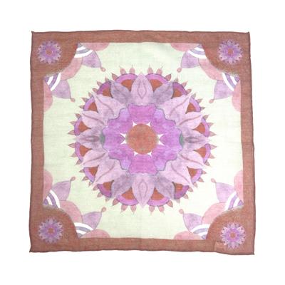 POCHETTE 45X45 70%LINO 30%SETA  ORLO A MANO