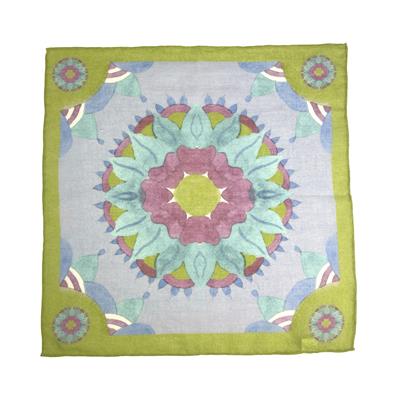 POCHETTE 45X45 70%LINO 30%SETA  ORLO A MANO