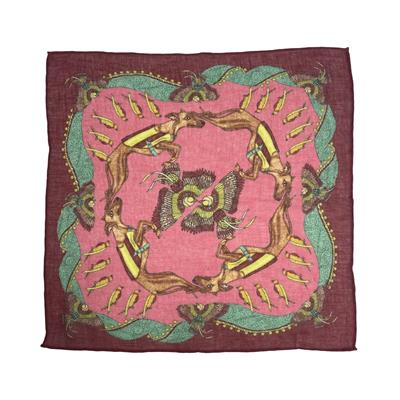 POCHETTE 45X45 70%LINO 30%SETA  ORLO A MANO