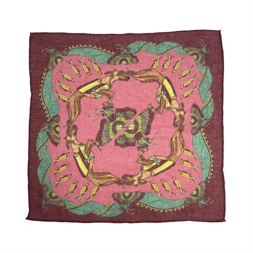 POCHETTE 45X45 70%LINO 30%SETA  ORLO A MANO