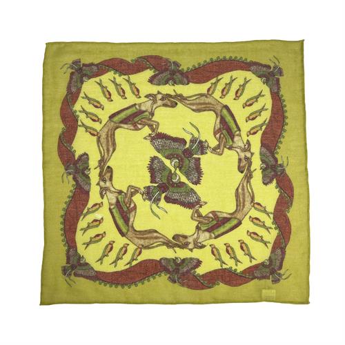 POCHETTE 45X45 70%LINO 30%SETA  ORLO A MANO