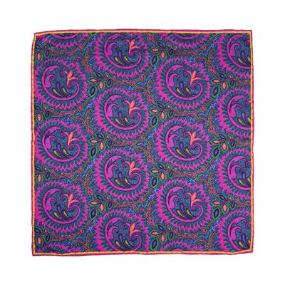 POCHETTE 45X45 100% SETA ORLO A MANO