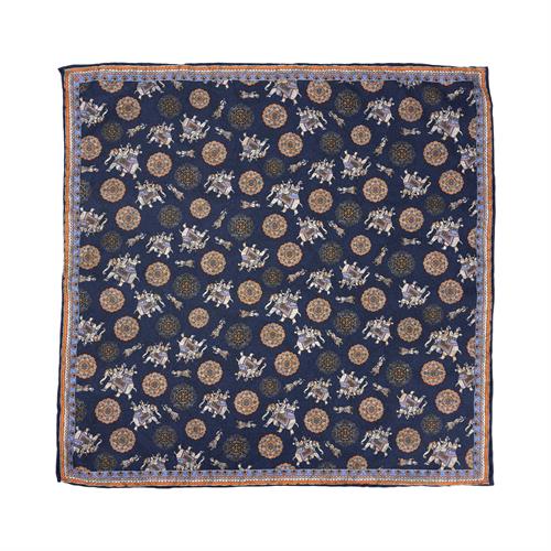 POCHETTE 45X45 100% SETA ORLO A MANO