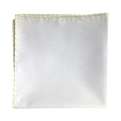 POCHETTE 33x33 100%COTONE ORLO A MANO