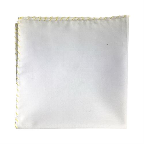 POCHETTE 33x33 100%COTONE ORLO A MANO