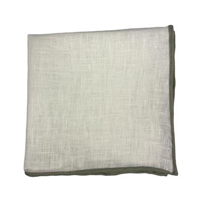 POCHETTE 33X33  100%LINO ORLO A MANO