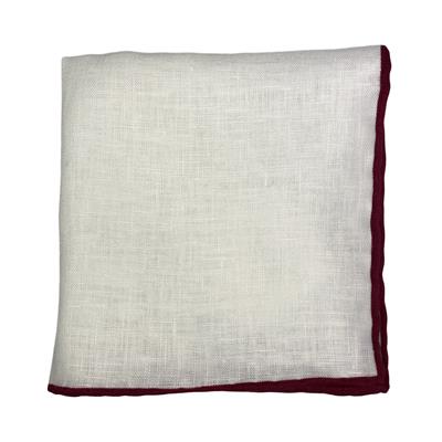 POCHETTE 33X33  100%LINO ORLO A MANO