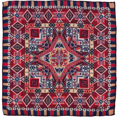 POCHETTE 33X33 100%LANA ORLO A MANO