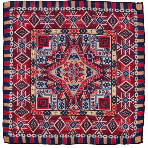 POCHETTE 33X33 100%LANA ORLO A MANO