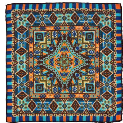 POCHETTE 33X33 100%LANA ORLO A MANO