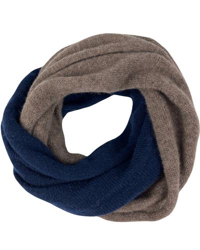 SCALDACOLLO BICOLORE 100%CASHMERE