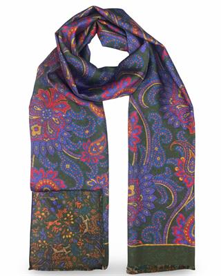 SCIARPA GASTONE DOUBLE FACE 46X185 100%SETA