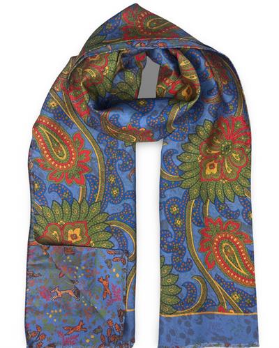 SCIARPA GASTONE DOUBLE FACE 46X185 100%SETA