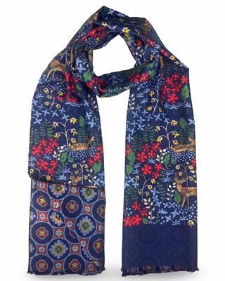 SCIARPA GASTONE DOUBLE FACE 46X185 100%SETA