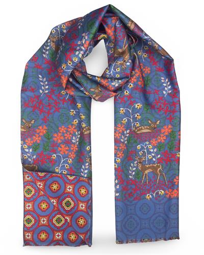 SCIARPA GASTONE DOUBLE FACE 46X185 100%SETA