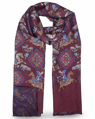 SCIARPA GASTONE DOUBLE FACE 46X185 100%SETA