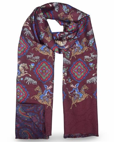 SCIARPA GASTONE DOUBLE FACE 46X185 100%SETA