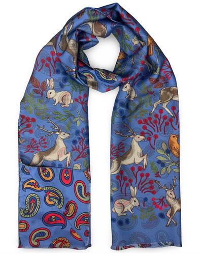 SCIARPA GASTONE DOUBLE FACE 46X185 100%SETA