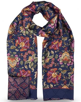 SCIARPA GASTONE DOUBLE FACE 46X185 100%SETA