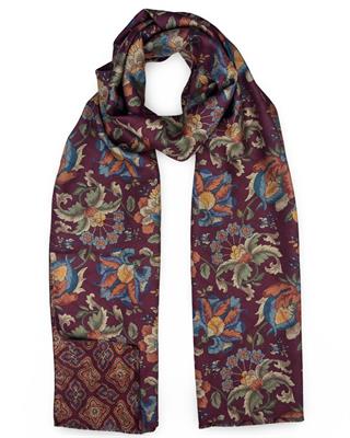 SCIARPA GASTONE DOUBLE FACE 46X185 100%SETA