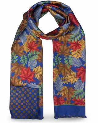 SCIARPA GASTONE DOUBLE FACE 46X185 100%SETA