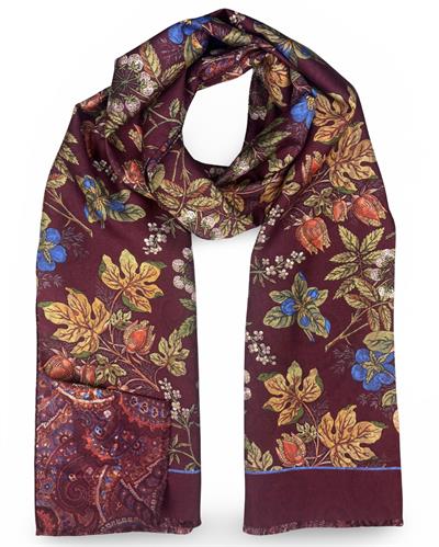 SCIARPA GASTONE DOUBLE FACE 46X185 100%SETA