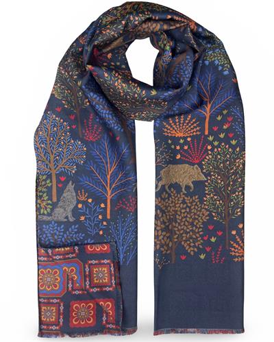 SCIARPA GASTONE DOUBLE FACE 46X185 100%SETA