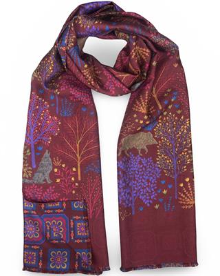 SCIARPA GASTONE DOUBLE FACE 46X185 100%SETA